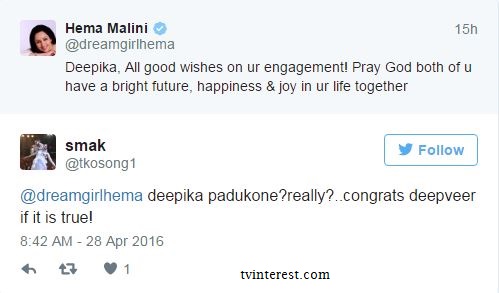 Hema Malini congrats Deepika for her engagement |Silly mistake by Hema Malini